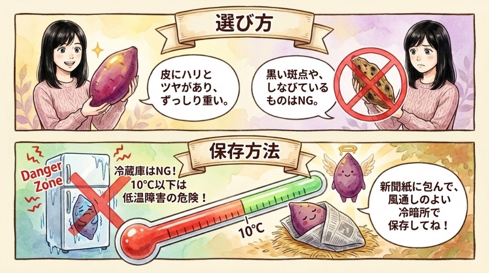 紫芋の味・食感と選び方・保存